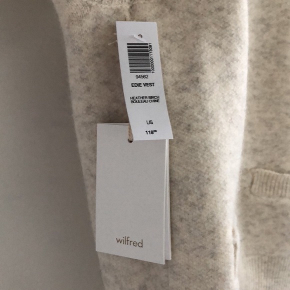 Aritzia Wilfred Edie vest in Heather birch - Picture 4 of 7